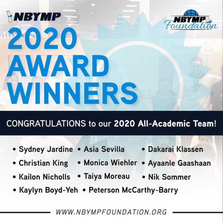 NBYMP 2020 Award Winners